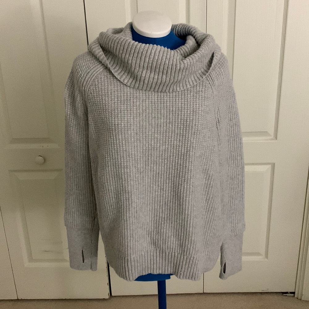 Market & Spruce Sharon Cowl Neck Waffle Stitch Pullover